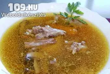 Ököruszály leves csigatésztával